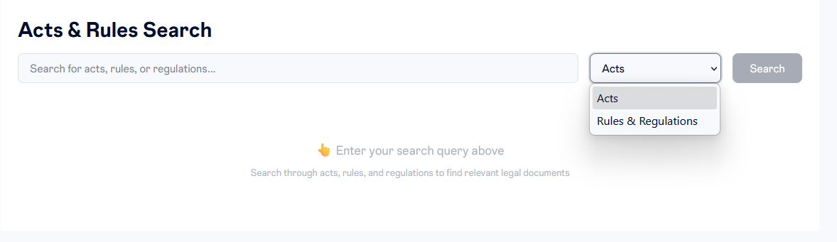 Acts Search Interface